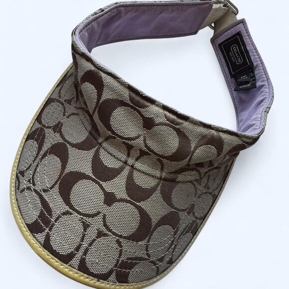 Coach Women's Brown and Tan Hat - Picture 4 of 6